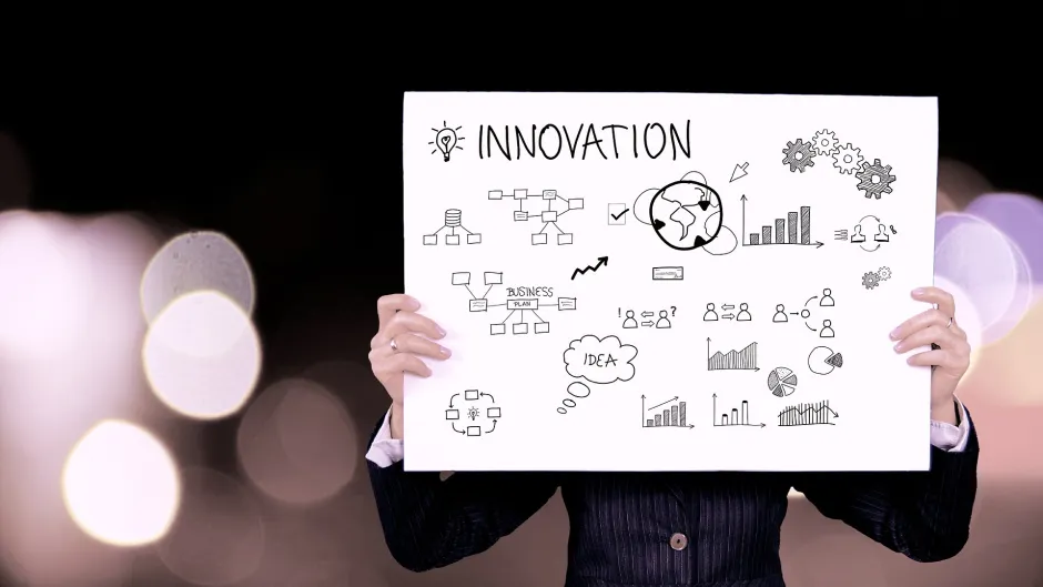 Grafikplakat zum Thema Innovation